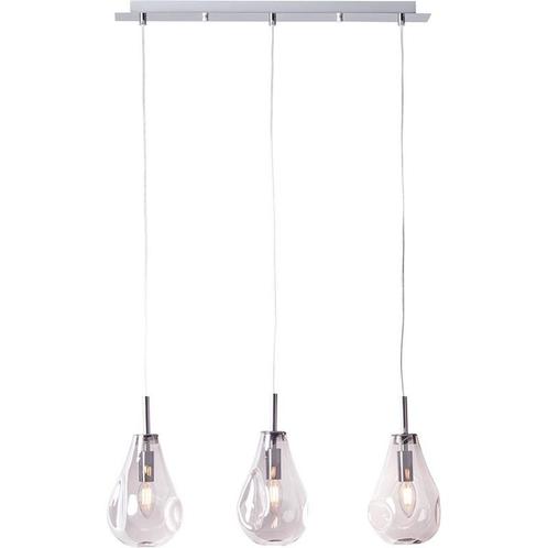 Brilliant drops - hanglamp met drie lampen - rookglas -, Huis en Inrichting, Lampen | Hanglampen, Verzenden