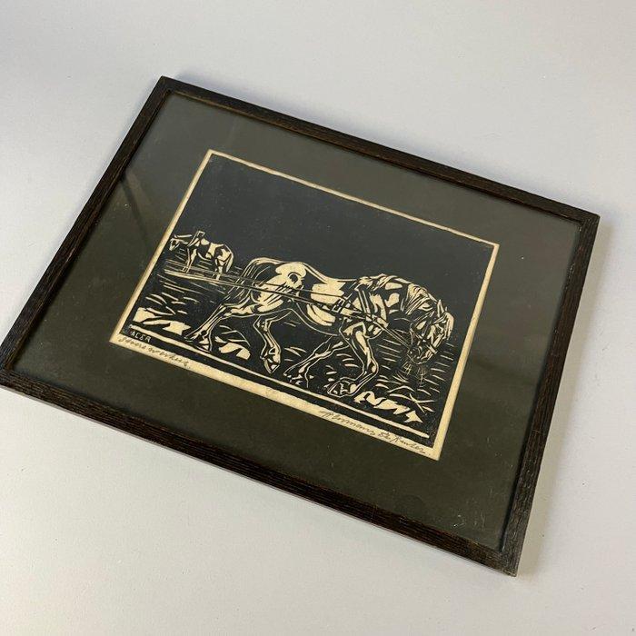 Arnold Coomans de Ruiter (1901-1972) - Stoere Werkers, Antiek en Kunst, Curiosa en Brocante