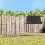 vidaXL Konijnenkooi Zilver 400 x 100 x 210 cm Gegevens staal, Dieren en Toebehoren, Verzenden, Nieuw