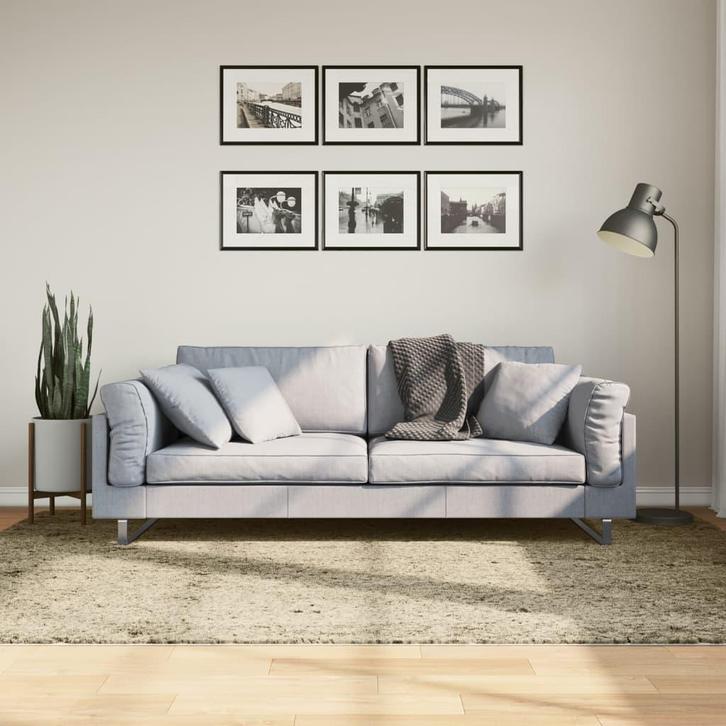 vidaXL Vloerkleed PAMPLONA shaggy hoogpolig modern 160x230, Huis en Inrichting, Stoffering | Tapijten en Vloerkleden, Nieuw, Verzenden