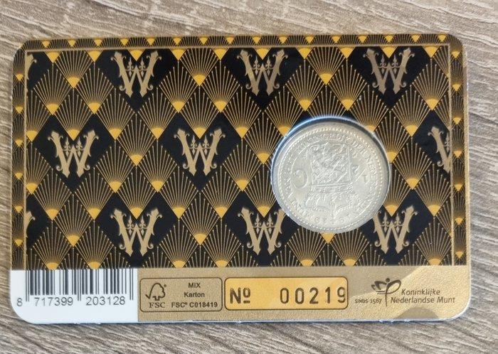 Nederland. Historische coincard 1919 zilveren 1/2 Gulden, Postzegels en Munten, Munten | Nederland