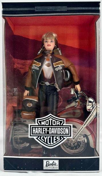 Mattel - Poupée Barbie Harley-Davidson Barbie – Blonde –