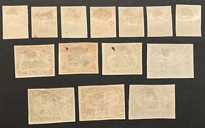 België 1918 - Uitgifte Albert I en uitzichten - Rode Kruis -, Postzegels en Munten, Postzegels | Europa | België