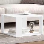 vidaXL Salontafel 51,5x51,5x30 cm bewerkt hout wit, Huis en Inrichting, Verzenden, Nieuw