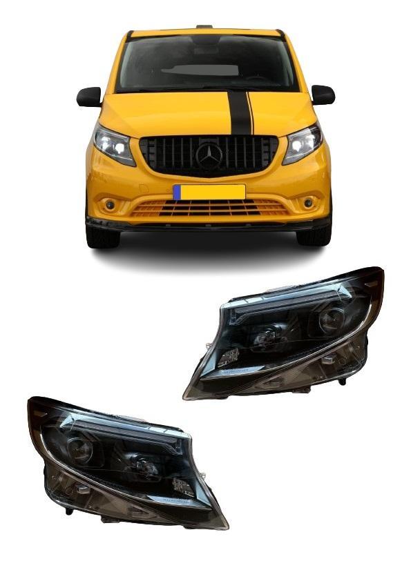 LED Koplampen | Mercedes-Benz | Vito 14- 4d bus / V-klasse 1, Auto-onderdelen, Verlichting, Nieuw, Mercedes-Benz, Verzenden