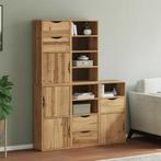 vidaXL Bijzetkasten 5 st ODDA 40x24x79 cm massief, Verzenden, Nieuw
