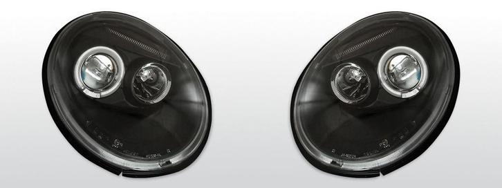 Koplampen Angel Eyes | Volkswagen Beetle 1998-2005 | zwart, Auto-onderdelen, Verlichting, Nieuw, Volkswagen, Verzenden