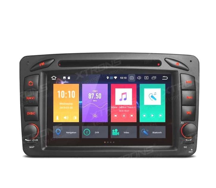 Autoradio 7  Android 10.0 Octa-Core Multimedia Dvd Pour Merc, Auto diversen, Autonavigatie, Verzenden