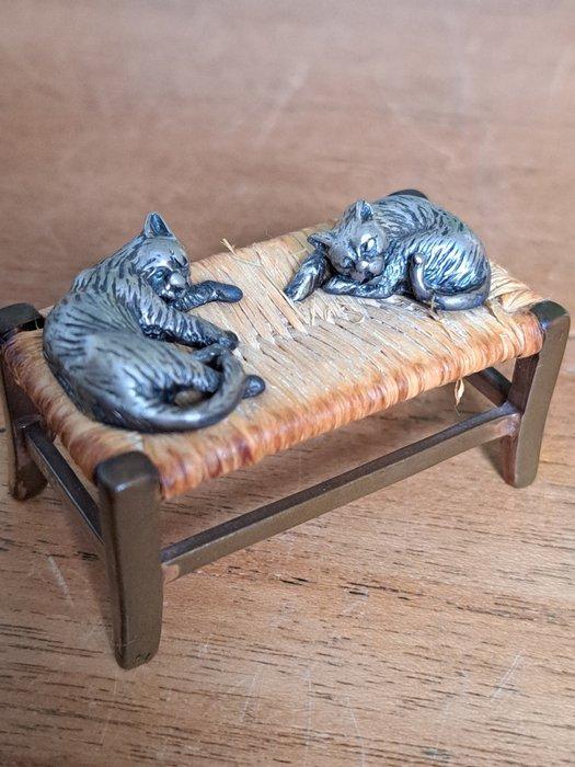 Figurine - 3 zilveren dieren miniaturen (3) - Argent 800, Antiquités & Art, Antiquités | Argent & Or