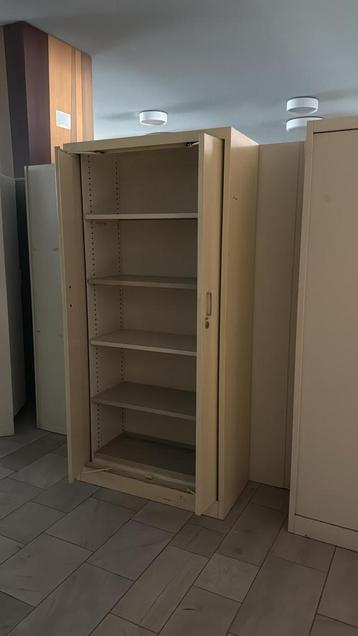 Stalen Klapdeurkast/Archiefkast/Roldeurkast 195 x 95 x 45 cm, Huis en Inrichting, Kasten | Roldeurkasten en Archiefkasten, Gebruikt