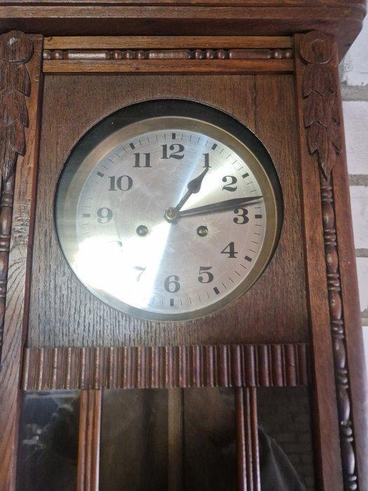 Wandklok - Brons, Legering, Hout - 1940-1950, Antiek en Kunst, Antiek | Klokken