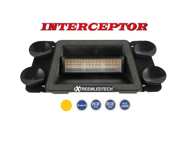 INTERCEPTOR LED Dash Flitser ECER65 ECER10 12-24V Amber Dubb, Auto-onderdelen, Verlichting, Nieuw, Ophalen of Verzenden