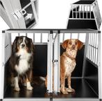 tectake® Aluminium Hondentransportbench Hondenbox - Trapeziu, Dieren en Toebehoren, Verzenden, Nieuw