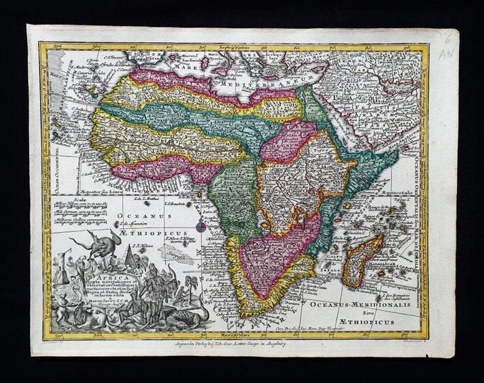 Afrique - Madagascar / Éthiopie / Congo / Guinée / Afrique /, Boeken, Atlassen en Landkaarten