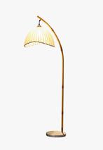 Lampadaire arqué - Wabi Sabi - Métal, Toile, Marbre - Lampe