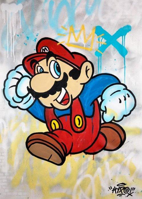 Hipo (1988) - Super Mario 64 (Original artwork), Antiquités & Art, Art | Peinture | Moderne