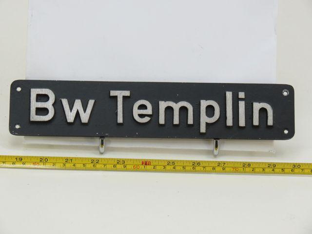 Lokschild BW Templin (Spoorwegen 1:1), Verzamelen, Spoorwegen en Tram, Overige typen, Gebruikt, Ophalen of Verzenden