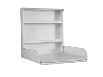 byBO Pippi - Wandcommode - Opklapbaar met opbergvakken - Wit, Verzenden