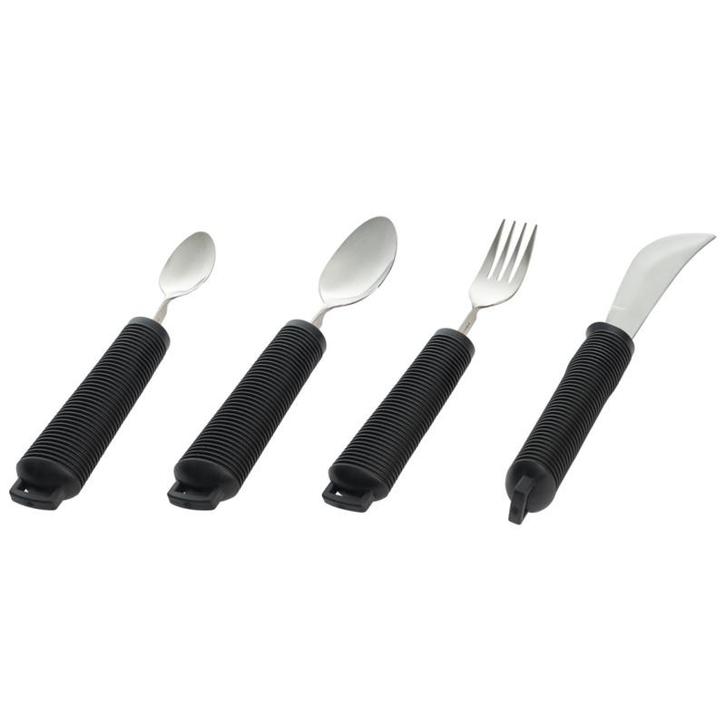 Aangepast bestek 4-delig verdikt, buigzaam, extra grip. ZWAR, Diversen, Verpleegmiddelen, Ophalen of Verzenden