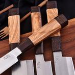 Japanese Style Of Kitchen Knife With Leather BAG Included -