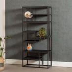 Vakkenkast Mangohout Bowi 80 Zwart, Verzenden