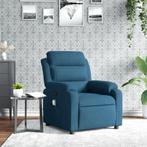 vidaXL Massagestoel verstelbaar fluweel blauw, Huis en Inrichting, Fauteuils, Verzenden, Nieuw