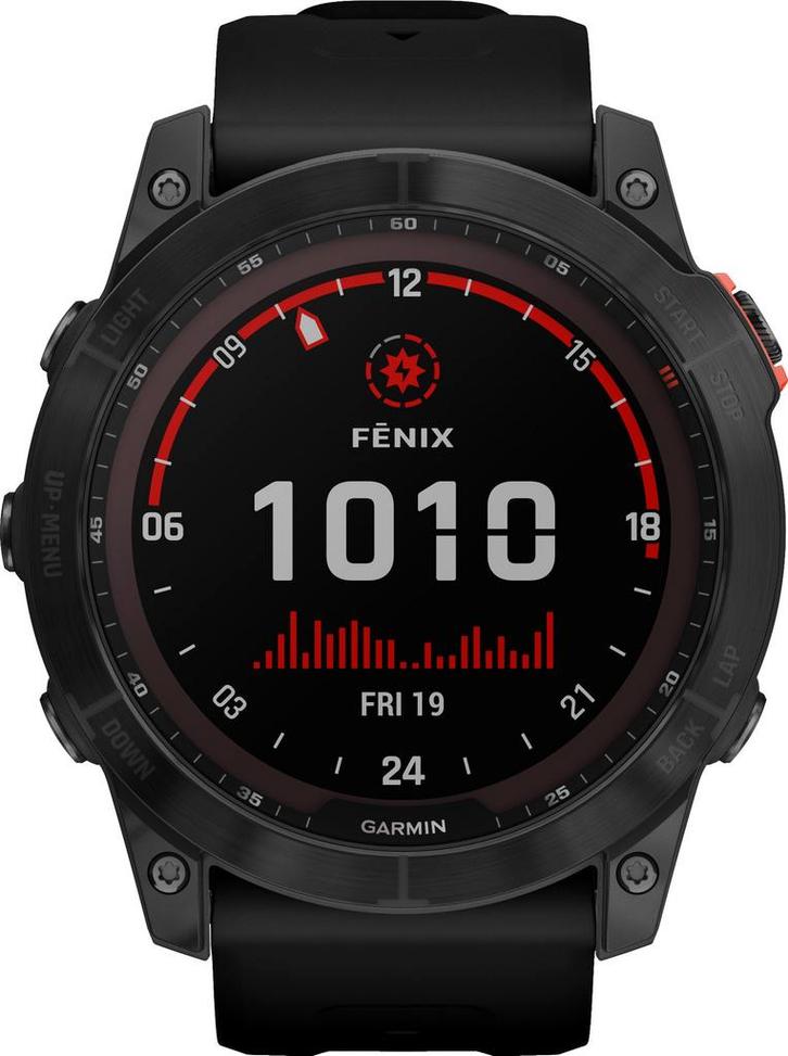 Garmin Fenix 7X Solar Zwart 51mm slimme horloges, Bijoux, Sacs & Beauté, Montres connectées, Envoi