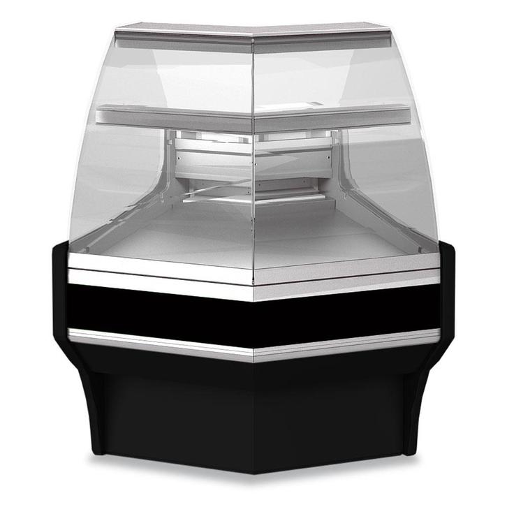 Open hoek 45°, neutraal, patisserie glas – ZWART, Zakelijke goederen, Horeca | Keukenapparatuur, Koelen en Vriezen, Verzenden