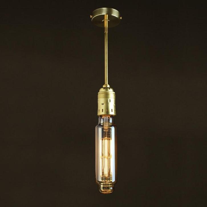 Plafondlamp Manhattan No. 032 Messing E40, Maison & Meubles, Lampes | Autre, Envoi