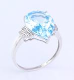 Sans Prix de Réserve - Bague - 14 carats Or blanc Topaze -, Nieuw