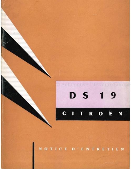 1959 CITROEN DS 19 INSTRUCTIEBOEKJE FRANS, Autos : Divers, Modes d'emploi & Notices d'utilisation