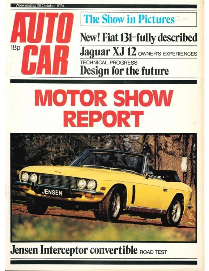 1974 AUTOCAR MAGAZINE 4070 ENGELS, Boeken, Auto's | Folders en Tijdschriften