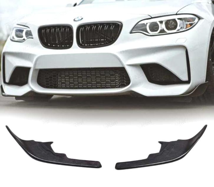 SPLITTERS AVANT BMW F87 M2 F30 F31 NOIR, Auto-onderdelen, Carrosserie, Verzenden