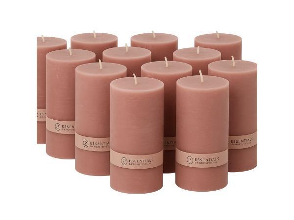 Veiling - 12x Essentials | Kaarsen Roze (7x14 cm), Zakelijke goederen, Stock en Retail | Partijen goederen