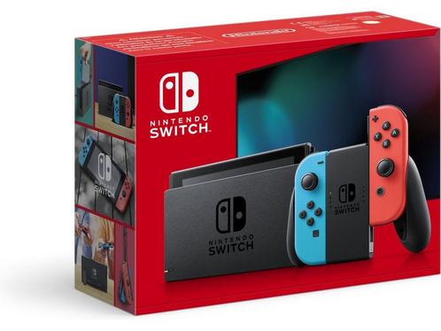 Nintendo Switch Console - Blauw/Rood, Huis en Inrichting, Woonaccessoires | Overige, Zo goed als nieuw, Verzenden