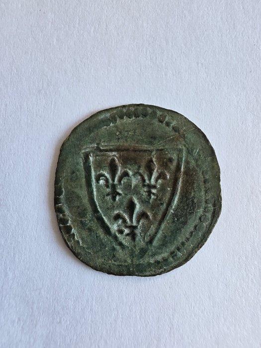 Frankrijk. Jeton Chambre des monnaies de Paris 1358, Postzegels en Munten, Munten en Bankbiljetten | Toebehoren