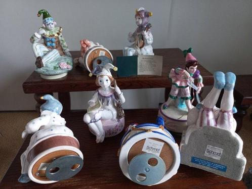 Schmid - Figurine - Narren muziekbeeldjes (7) - Porcelaine, Antiek en Kunst, Antiek | Glaswerk en Kristal