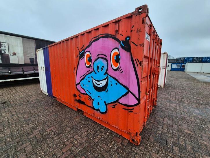 Container 20ft. 6m. leeg me E-install. HS-1598, Articles professionnels, Machines & Construction | Abris de chantier & Conteneurs