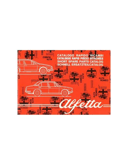 1979 ALFA ROMEO ALFETTA SNEL ONDERDELENHANDBOEK, Auto diversen, Handleidingen en Instructieboekjes, Ophalen of Verzenden