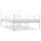vidaXL Bedframe metaal wit 120x200 cm, Huis en Inrichting, Slaapkamer | Bedden, Verzenden, Nieuw