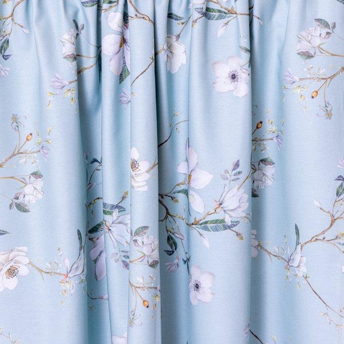 Stof Magnolia Celeste – katoen 100% – lichte hemelblauwe, Antiek en Kunst, Antiek | Tapijten, Tafelkleden en Textiel