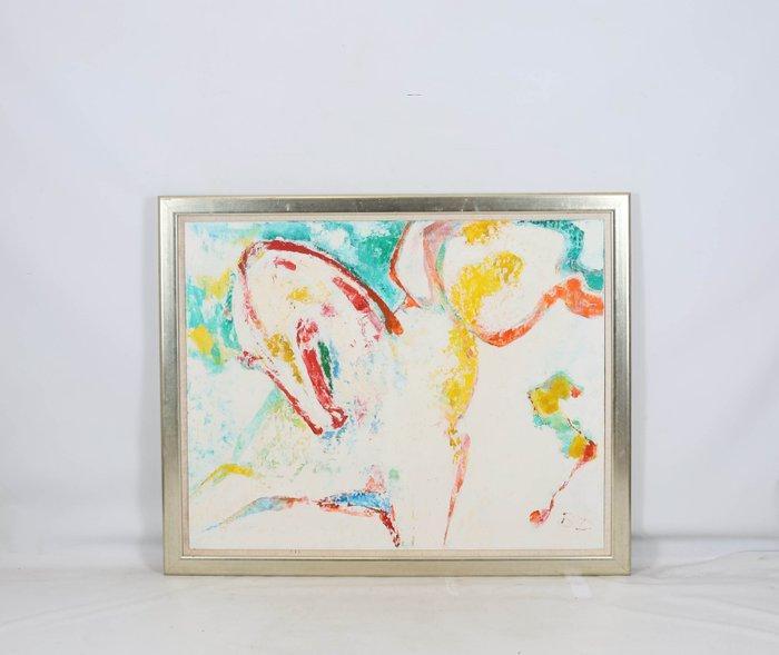 Broer Dobbelsteen (1936-2019) - Paard, Antiek en Kunst, Kunst | Schilderijen | Modern