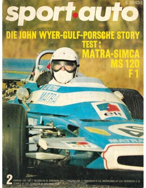 1971 SPORT AUTO MAGAZINE 02 DUITS, Livres, Autos | Brochures & Magazines