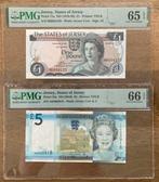 Jersey. - 1 and 5 Pounds - various dates - Pick 11a, 33a, Timbres & Monnaies, Monnaies | Pays-Bas