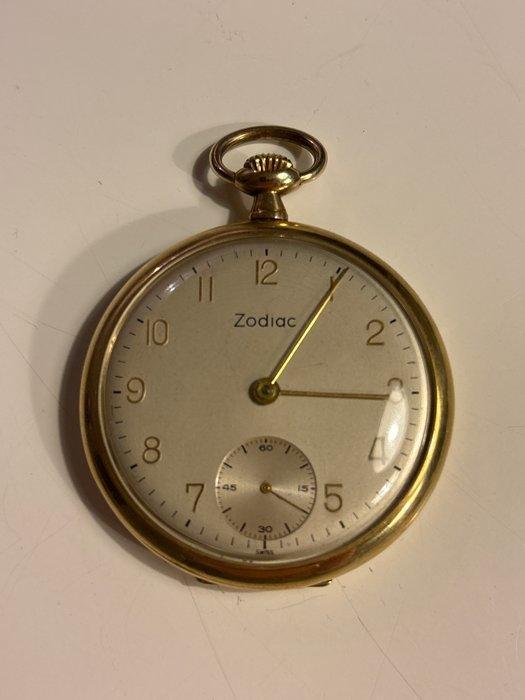 Zodiac zakhorloge – 14K massief gouden kast (0.585) – Swiss, Handtassen en Accessoires, Horloges | Heren