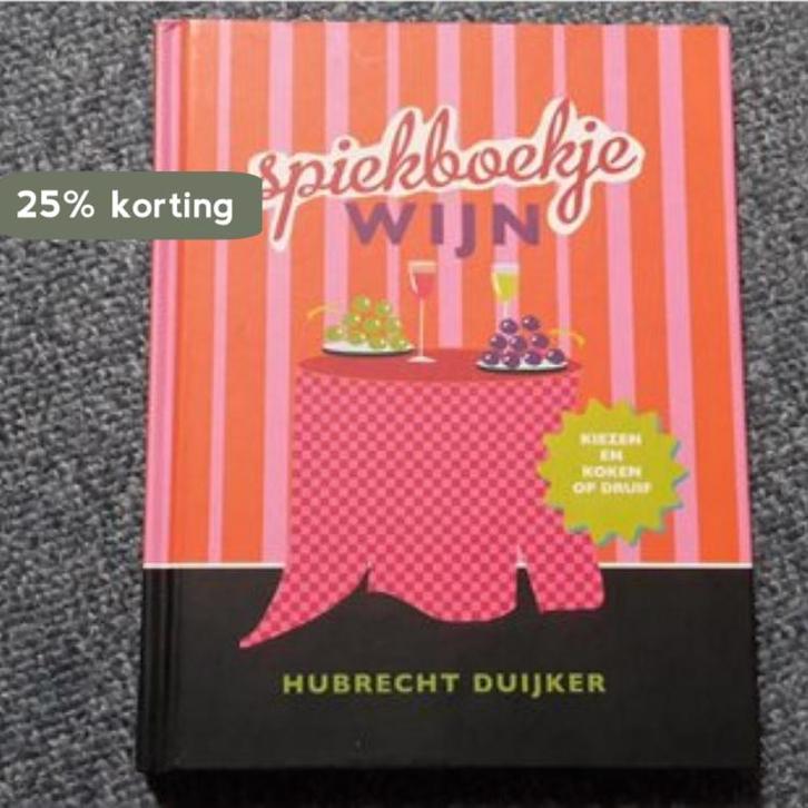 Spiekboekje Wijn 9789021551210, Boeken, Kookboeken, Zo goed als nieuw, Verzenden