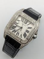 Cartier - Santos 100 XL Diamonds - 2656 - Unisex -, Nieuw