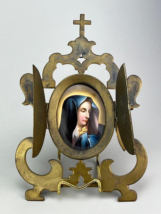 Icoon - Vergine Addolorata - Messing, Antiek en Kunst, Kunst | Niet-Westerse kunst