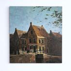 Hollandse School (XX) - Vrouwen op de brug over de gracht