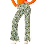 Disco 70S Broek Groen Dames, Kleding | Dames, Carnavalskleding en Feestkleding, Nieuw, Verzenden